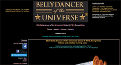Desktop Screenshot of bellydanceroftheuniverse.com