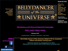 Tablet Screenshot of bellydanceroftheuniverse.com